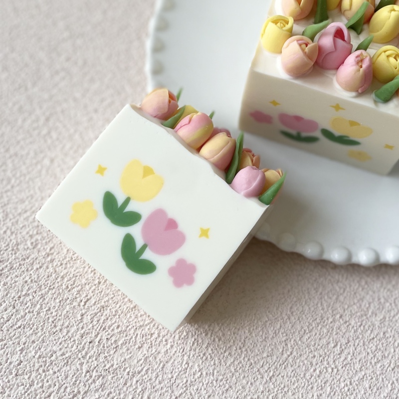 Soap Making Kit For Kids - Fiore tulipano modello argilla estrusore disco