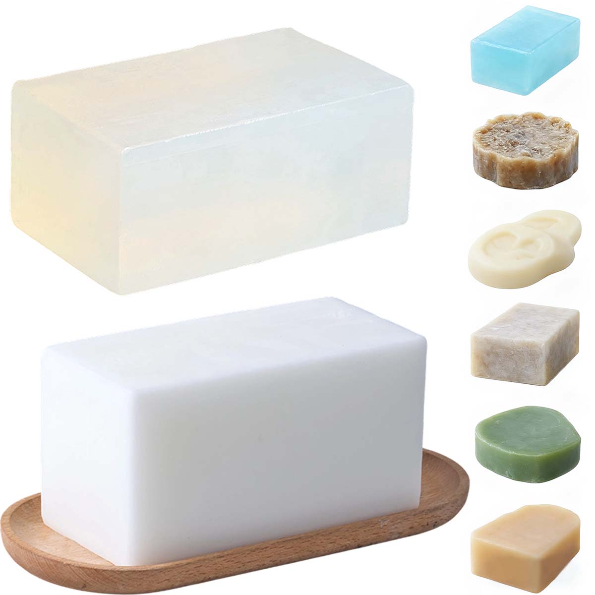 Soap Making With Soap Base - 1000g Base di sapone bianco trasparente