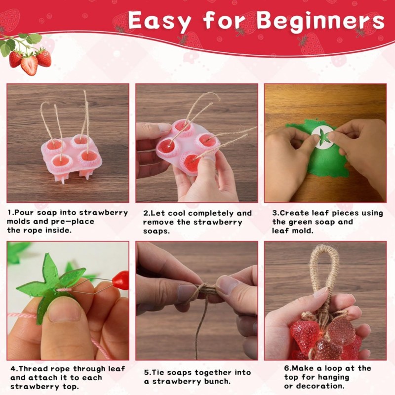 Soap Making Home - ABYN-DIY Set di Stampi per Sapone